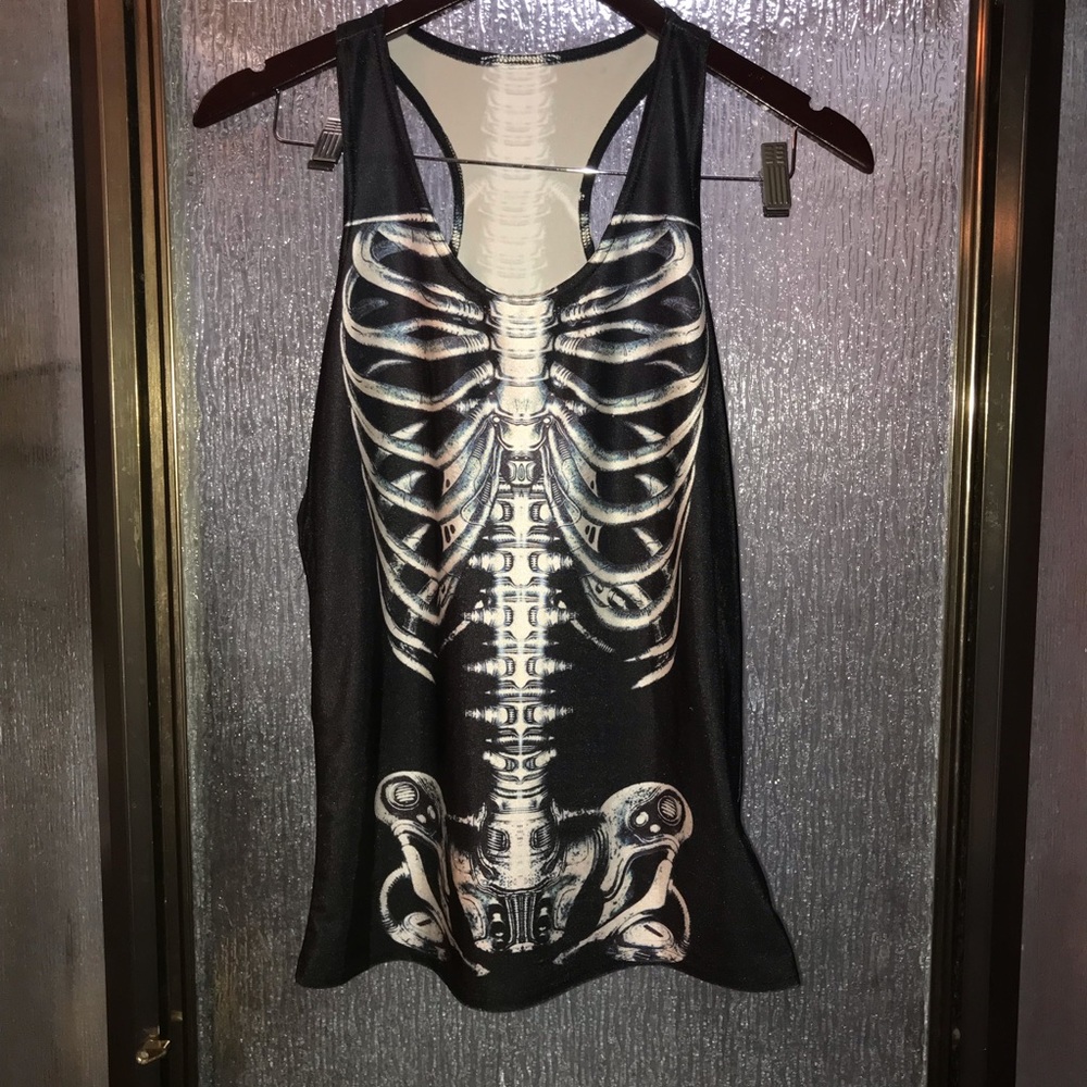 Skeleton Tank Top Shirt Size 4